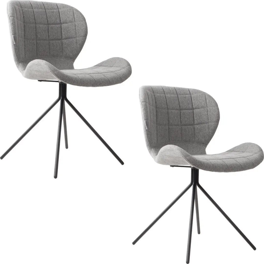 Zuiver OMG Eetkamerstoelen Licht Grijs