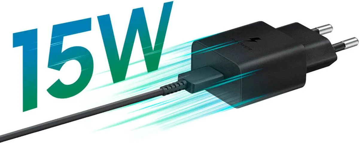 Samsung EP-T1510XBEGEU USB-C Adapter 15W - 1m - Zwart