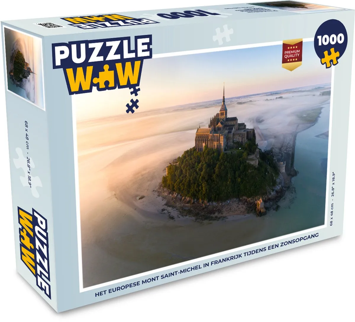 PuzzleWow Kasteel Frankrijk Legpuzzel 1000 Stuks - Multicolor