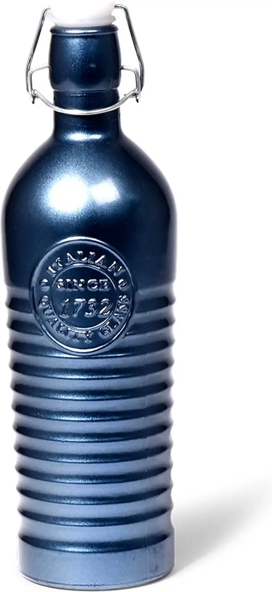 Senza Glazen waterfles Blauw