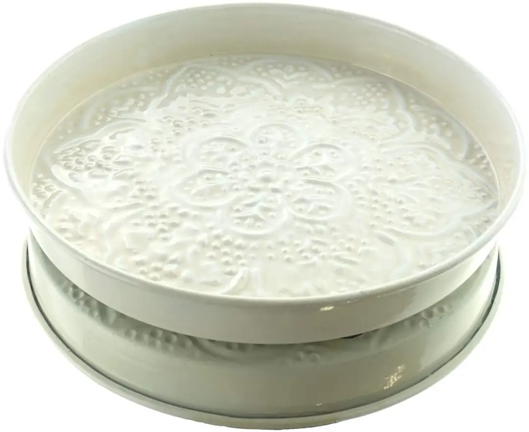 Kaemingk Decoratiebord Mandalastyle Beige Hoge Rand 23 cm