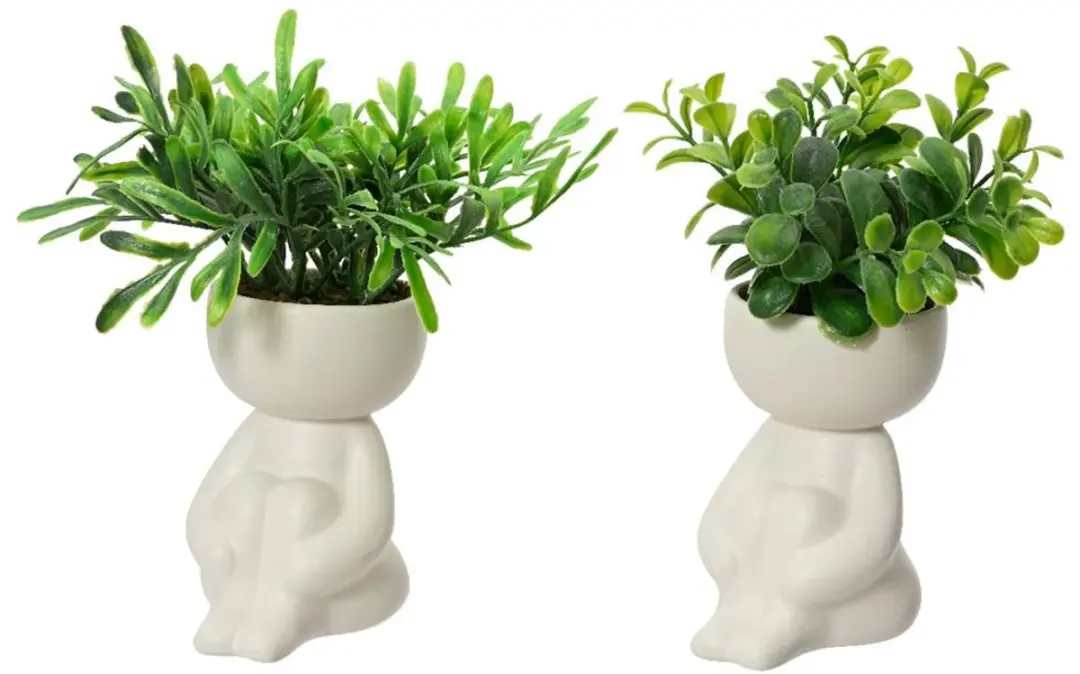 Kunstplant in pot lichaam h16cm