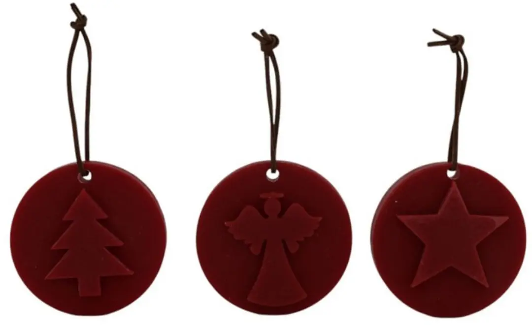 Home Society Geurende wax Ornamenten Christmas Rood