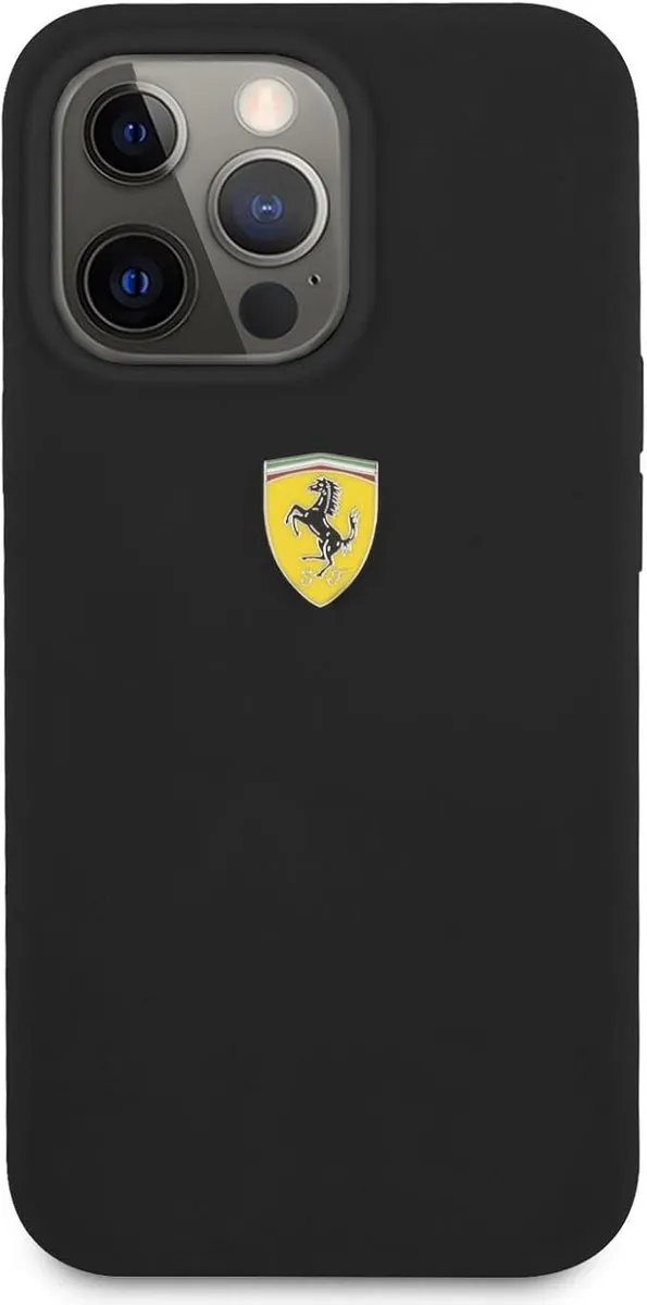 Ferrari Silicone Back Case iPhone 13 Pro - Zwart - afbeelding 6 van 6