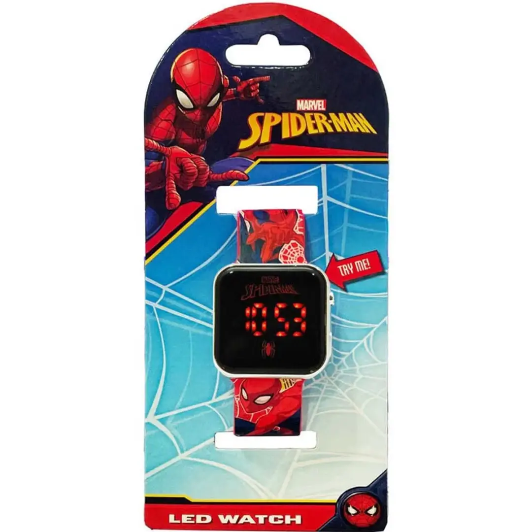 Spider-Man SPD4800 LED Horloge - Rood - afbeelding 3 van 6