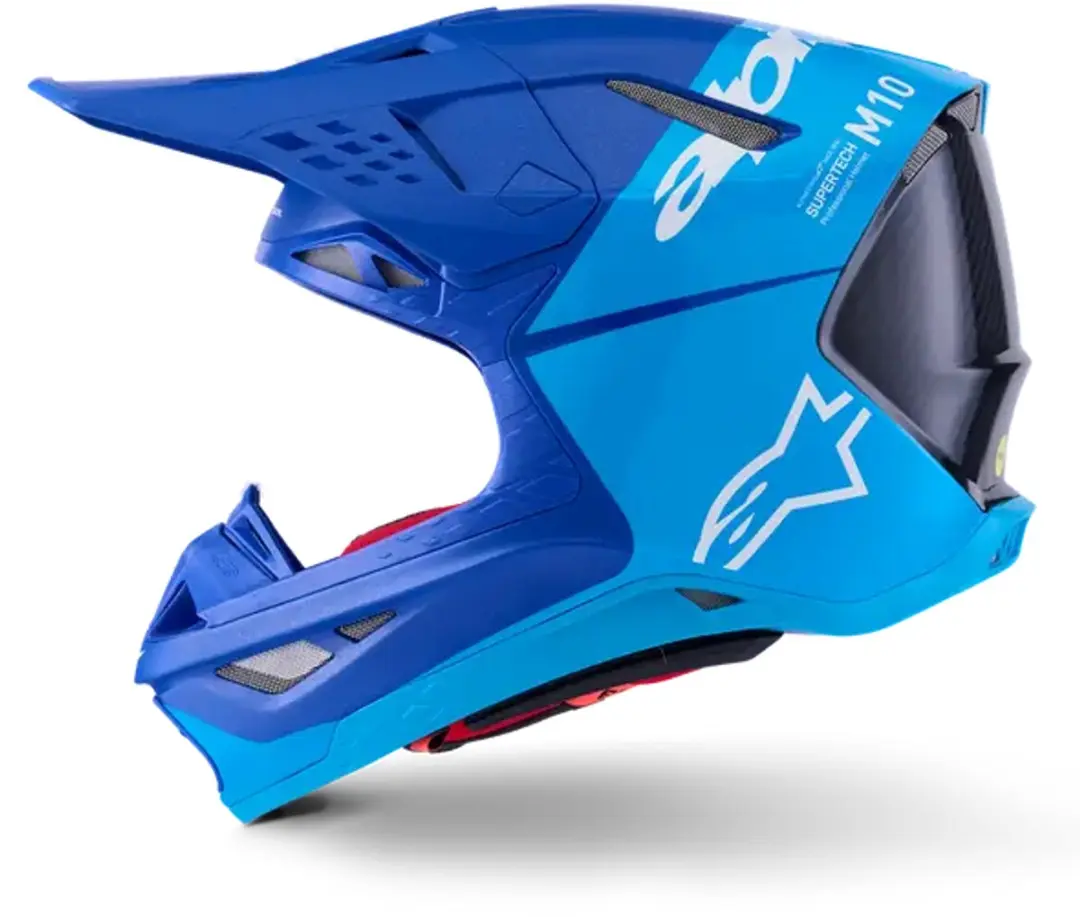 Alpinestars Supertech M10 Flood Crosshelm L - Blauw/Zwart - afbeelding 2 van 4