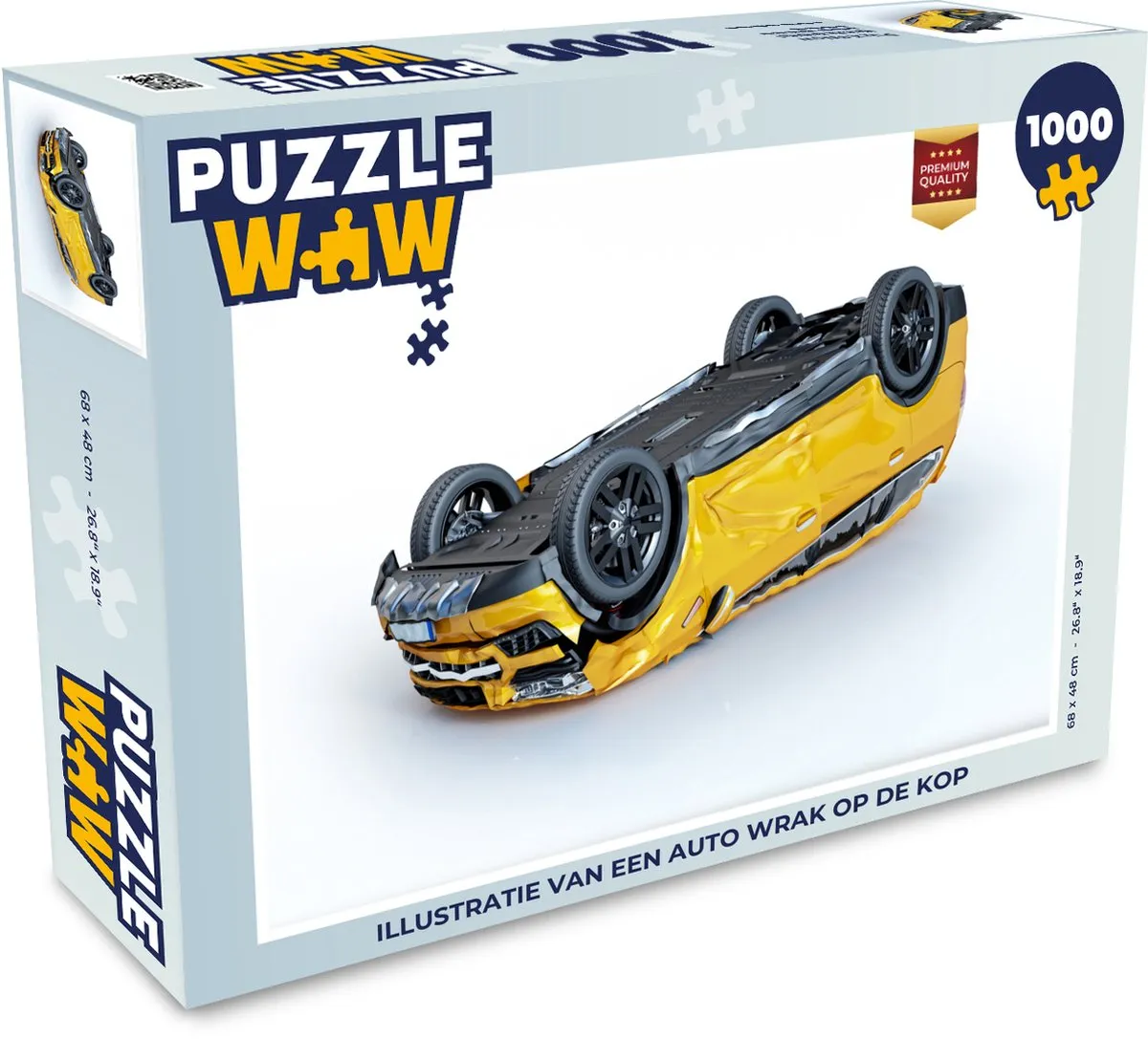 PuzzleWow Legpuzzel Auto Wrak 1000 Stuks - Multicolor
