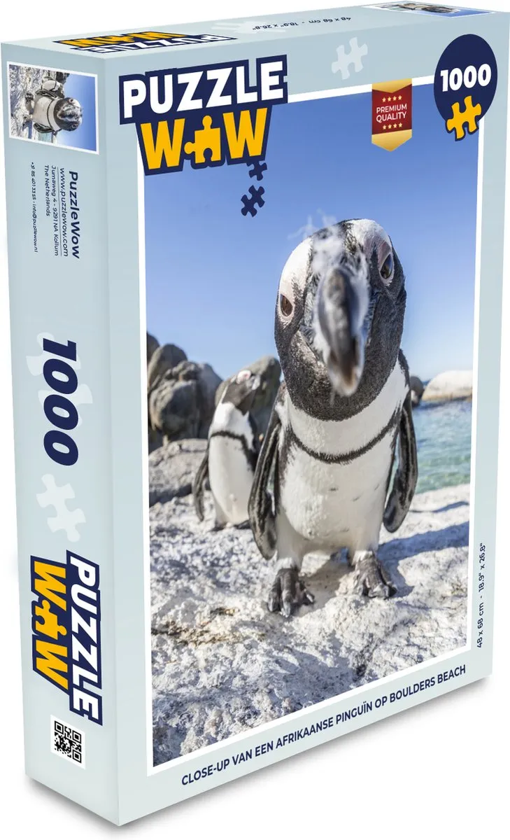 PuzzleWow Legpuzzel Afrikaanse Pinguïn 1000 Stuks