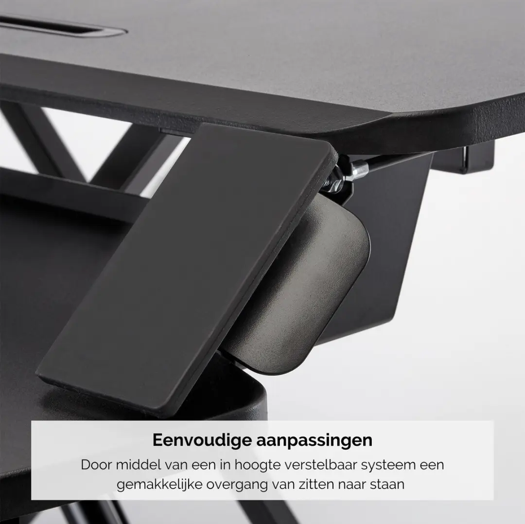 Fellowes Corsivo Zit-Sta Bureau Converter - 2 Monitoren - Zwart - afbeelding 6 van 6