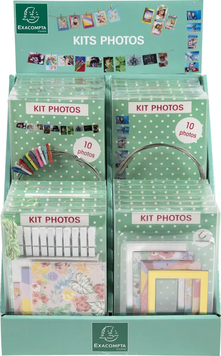 Exacompta Gevulde display met foto accessoires