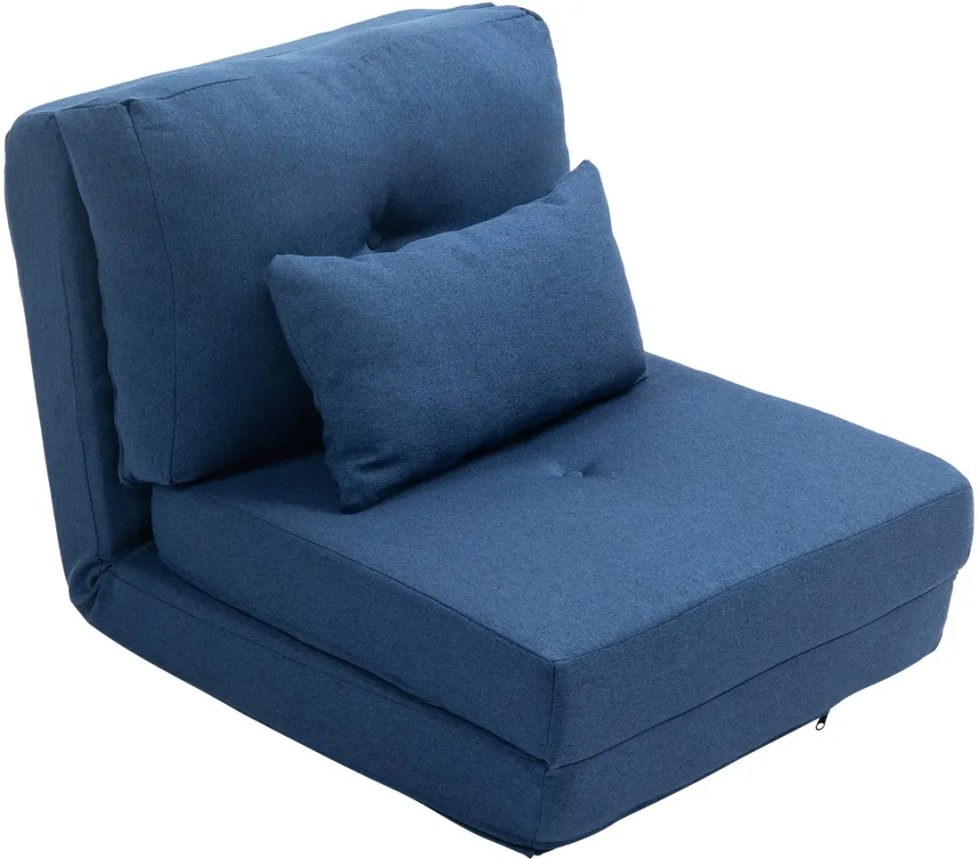 HOMCOM-Stoelbed-Linnengoed-60x80x56cm-Blauw