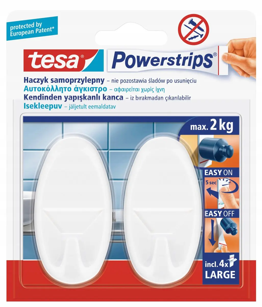 Tesa Powerstrips Haak
