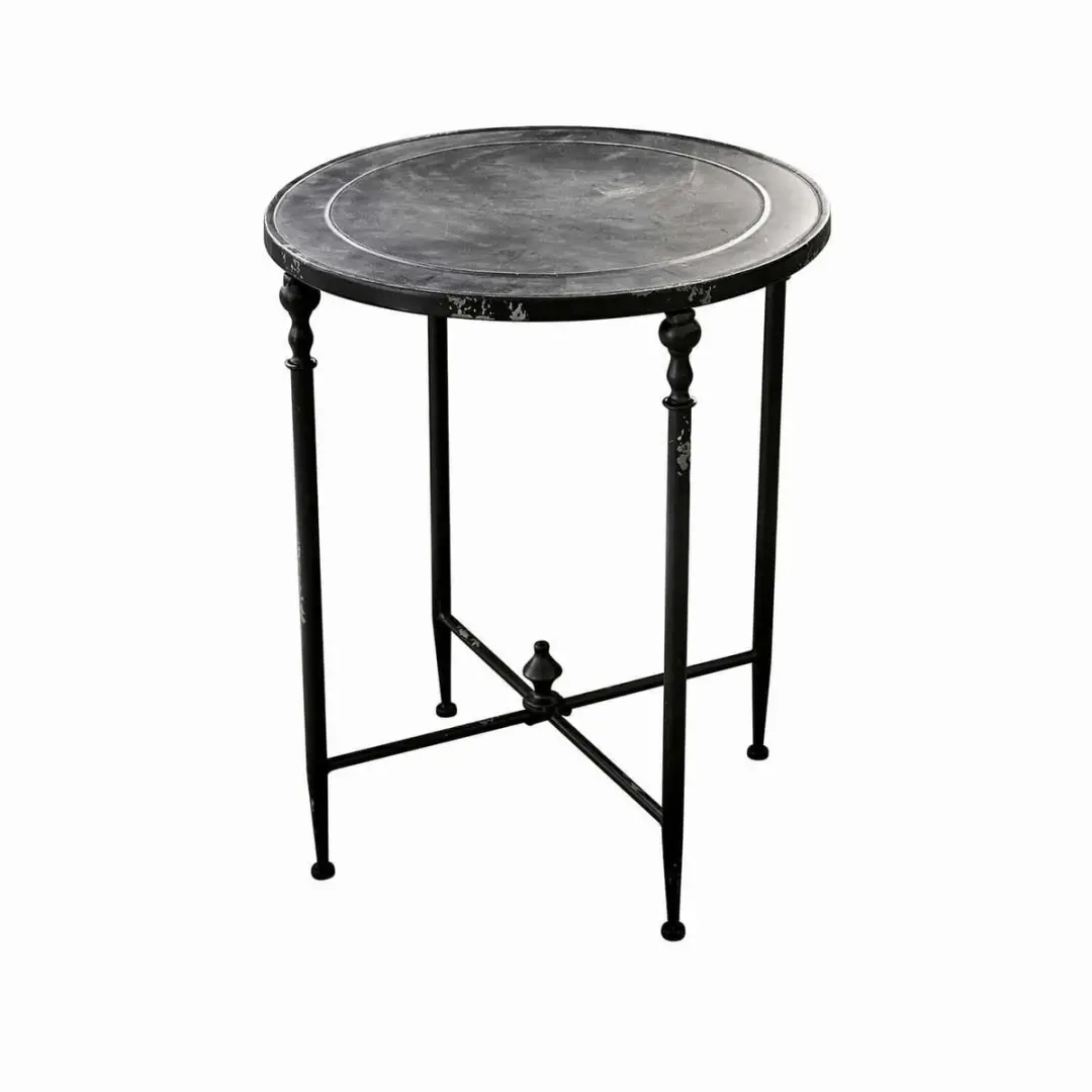 Loberon Danbury Bijzettafel - Ø50cm Antiekzwart - afbeelding 2 van 6