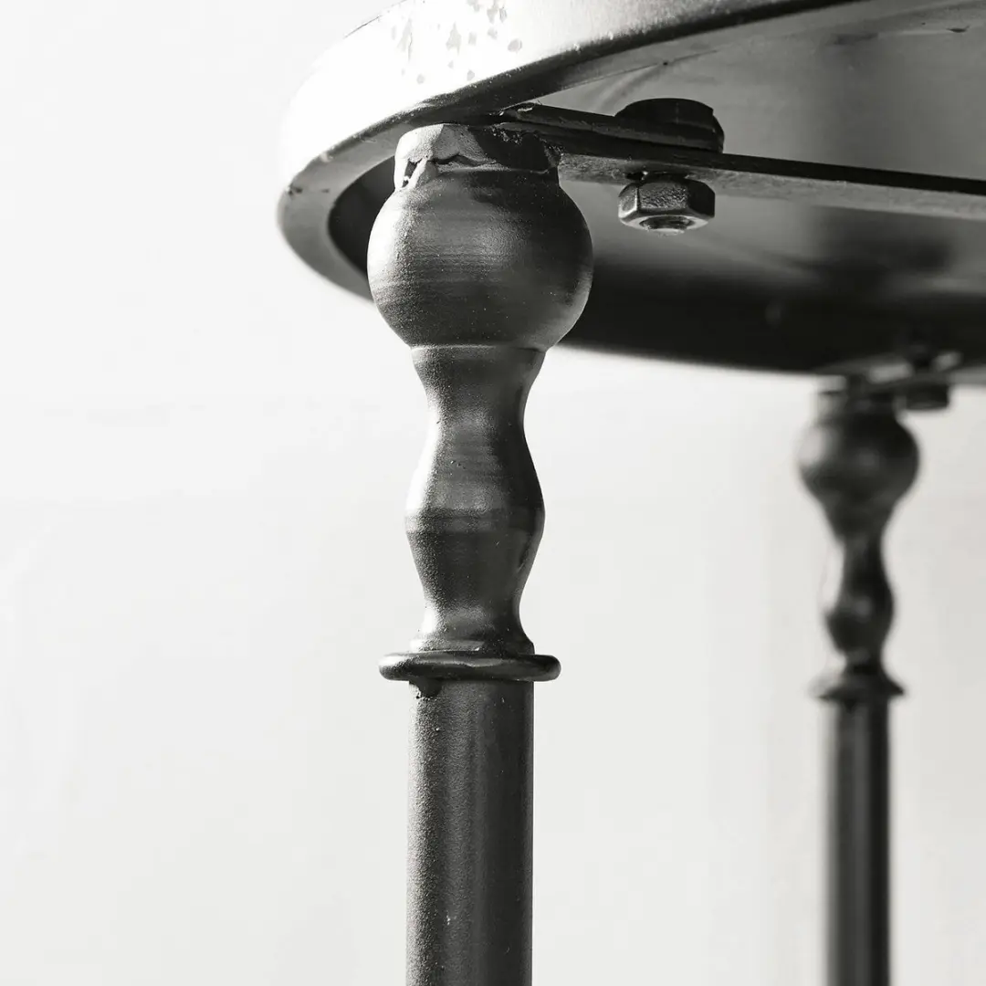 Loberon Danbury Bijzettafel - Ø50cm Antiekzwart - afbeelding 3 van 6