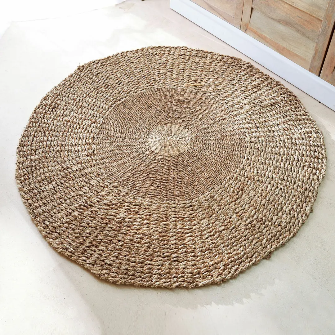 Loberon Hénaménil Vloerkleed 120cm - Bruin - afbeelding 4 van 6