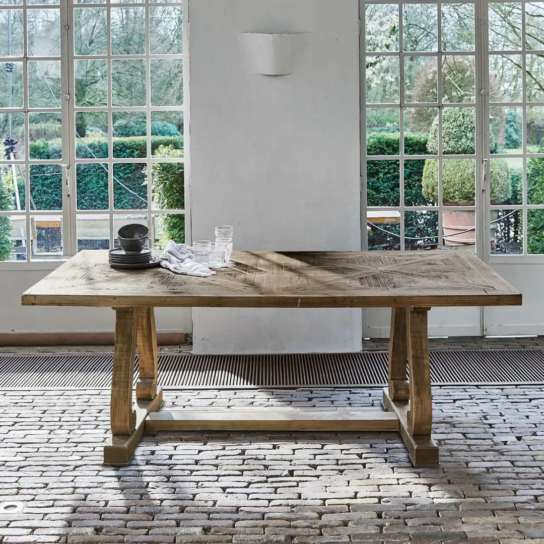 Loberon Campbelltown Tafel - 6 Personen - Bruin - afbeelding 3 van 6