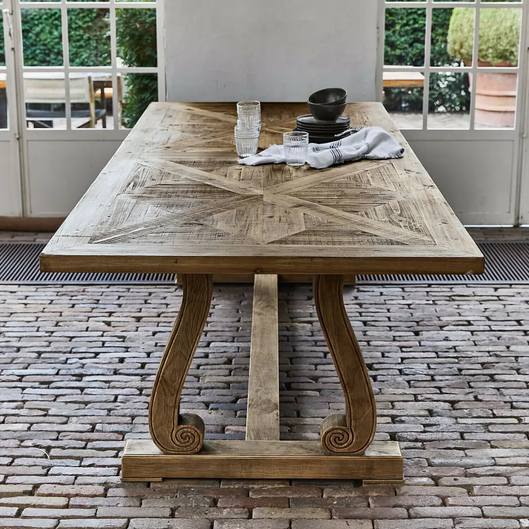 Loberon Campbelltown Tafel - 6 Personen - Bruin - afbeelding 2 van 6