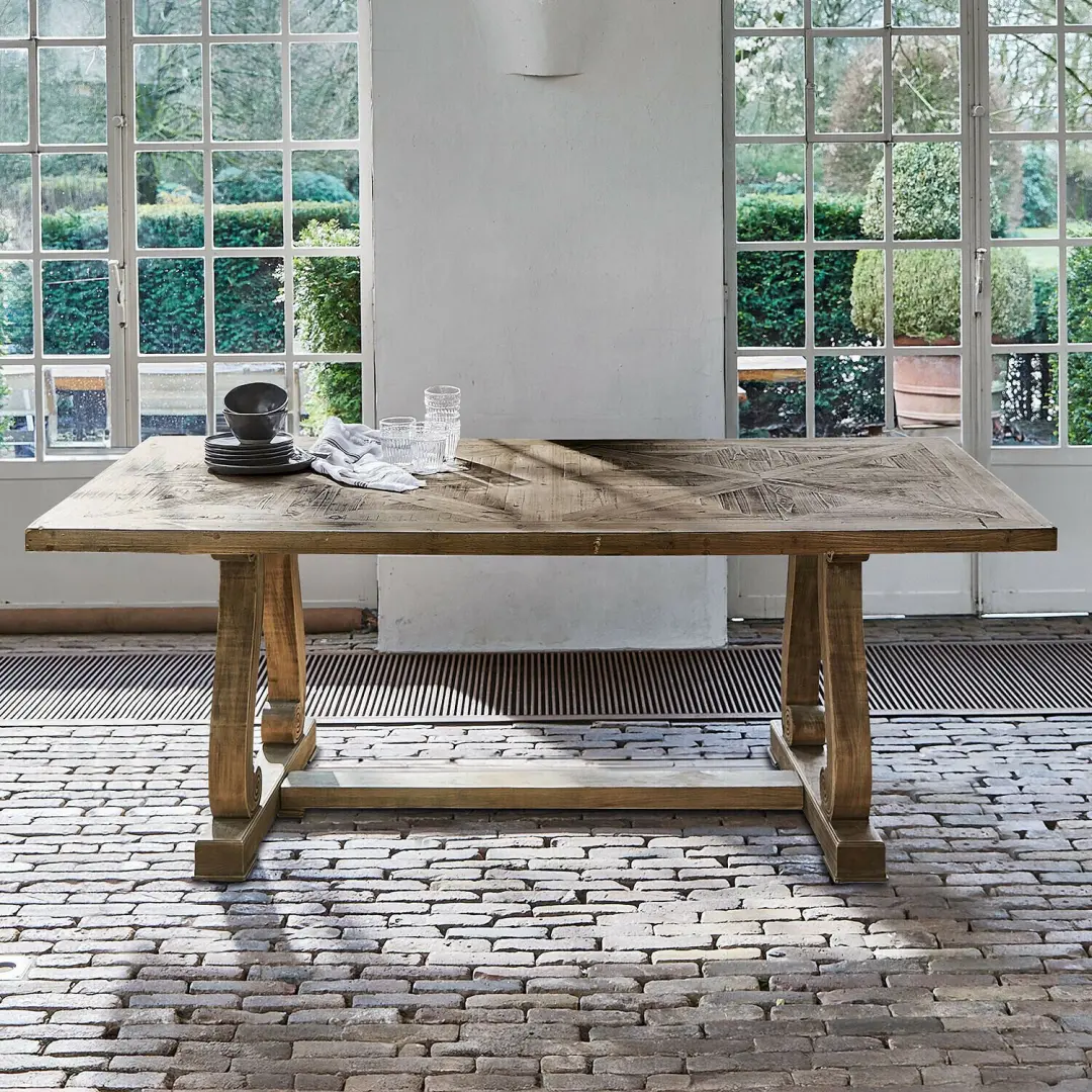 Loberon Campbelltown Tafel - 6 Personen - Bruin - afbeelding 5 van 6