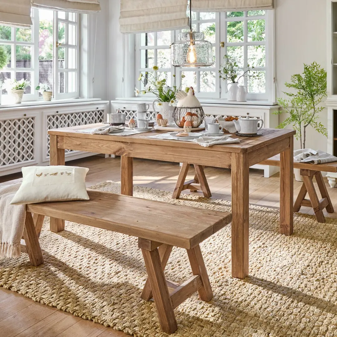 Loberon Tafel Amherst - 6 Personen - Bruin - afbeelding 2 van 6
