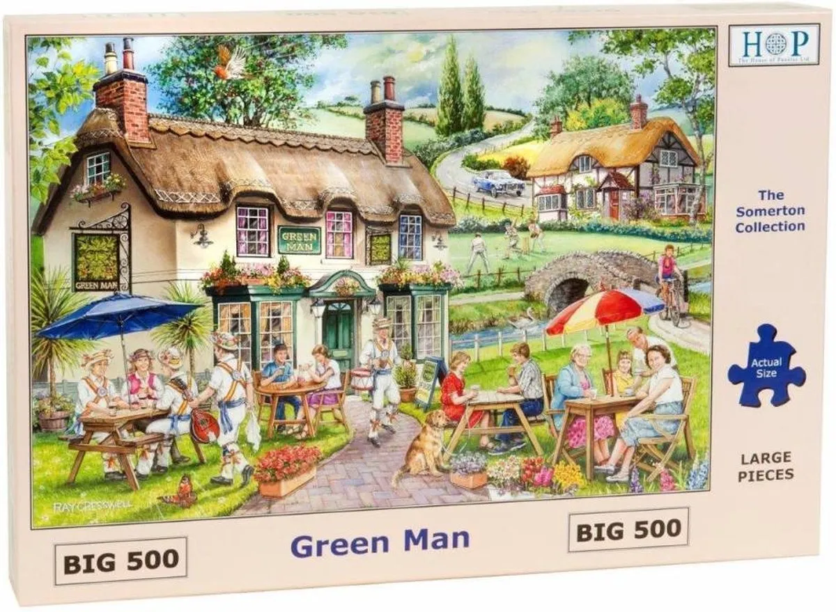 House of Puzzles Green Man Legpuzzel 500 Stuks - HP0397 Multicolor