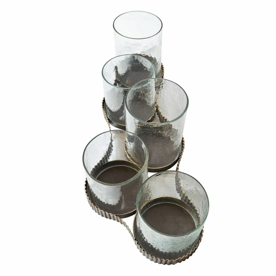 Loberon Méridienn Windlichtje - Antiekzwart/Heldere Glas - afbeelding 3 van 4