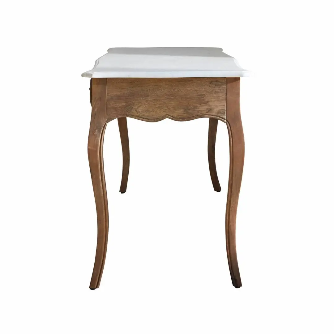 Loberon Bureau Whittlesey - Bruin/Wit - afbeelding 4 van 6