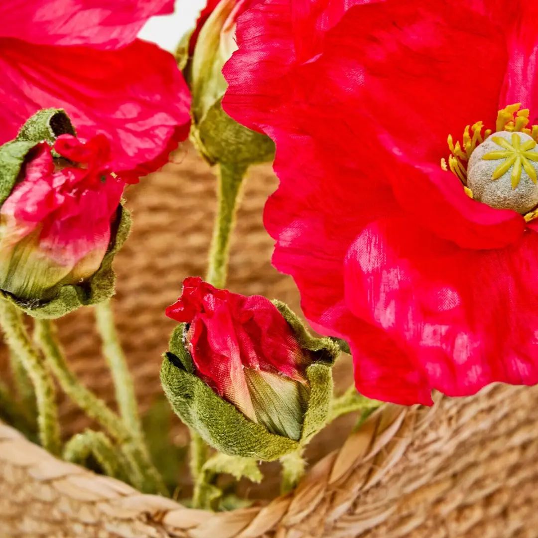 Loberon Decoratieve Bloemset 4x Doravela Rood - afbeelding 2 van 3