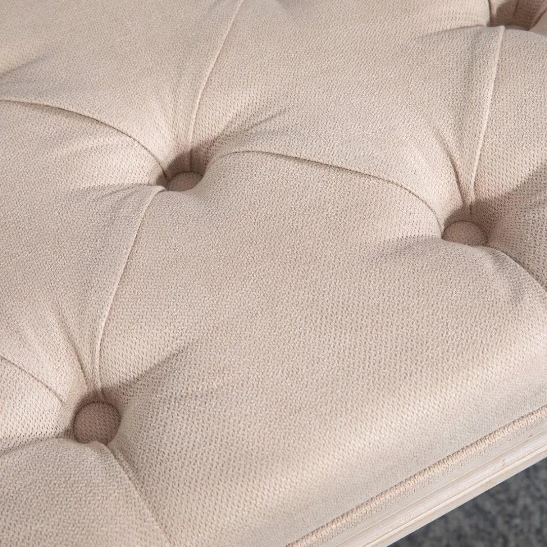 Homcom Bettbank 120x60x80cm - 2 Zitplekken - Beige - afbeelding 3 van 6