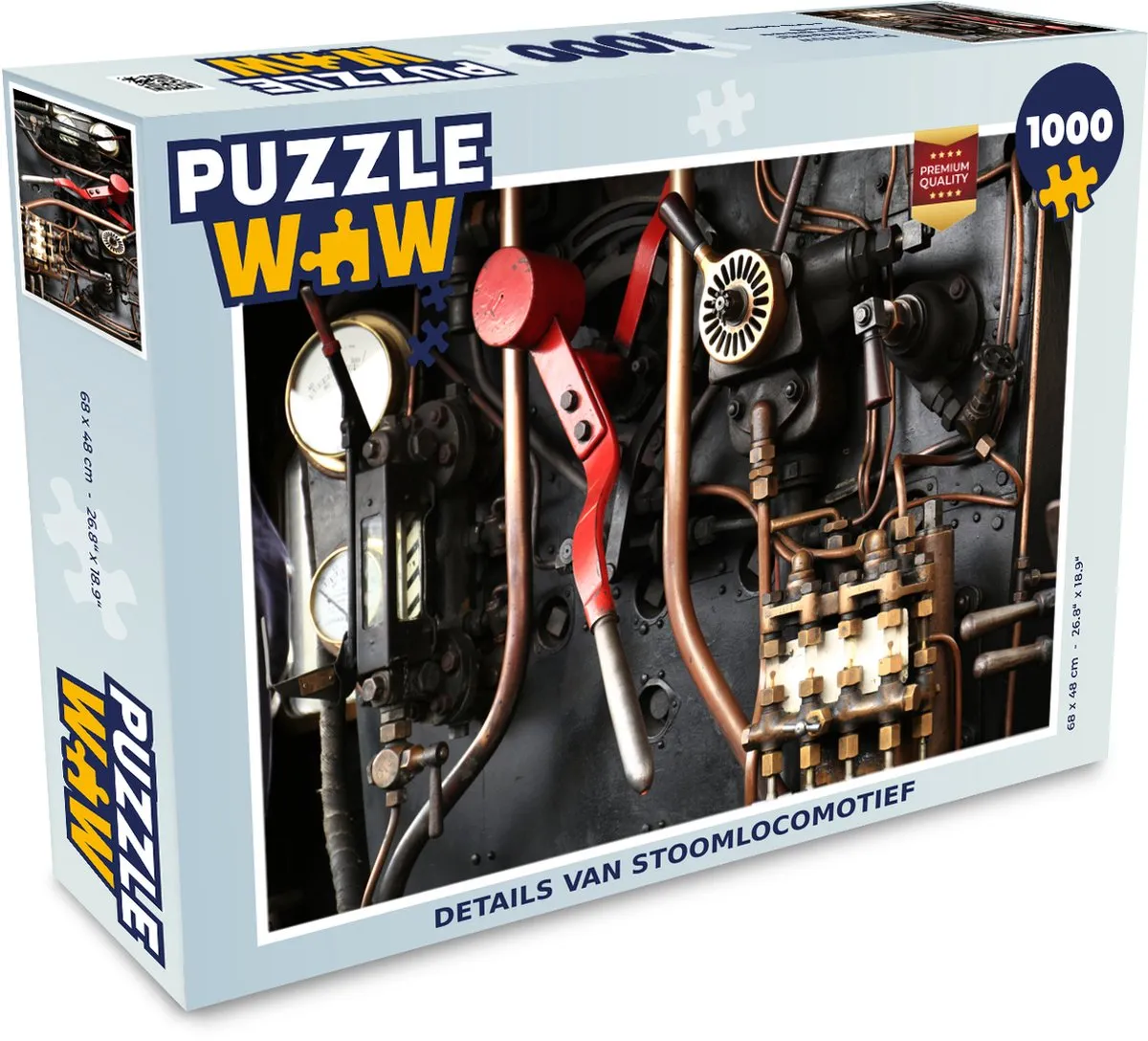 PuzzleWow Legpuzzel Stoomtrein 1000 Stuks - Multicolor