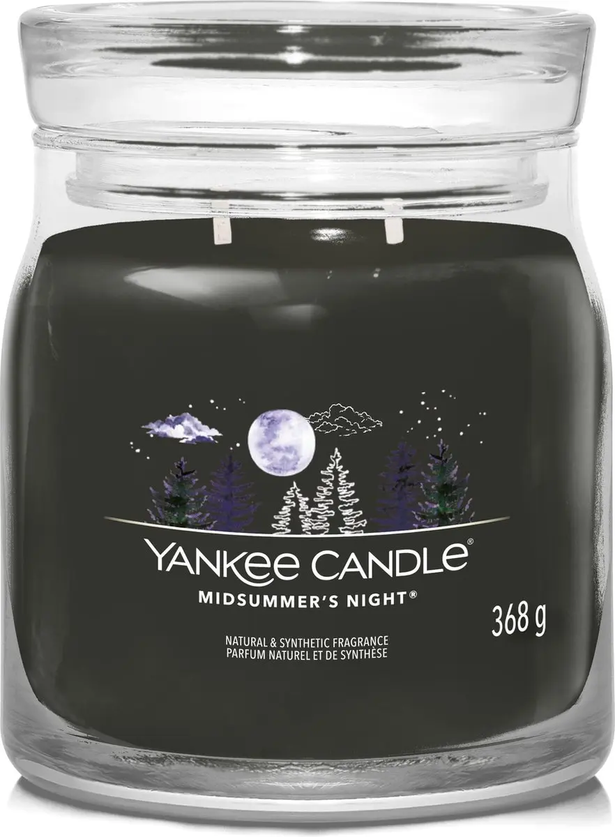 Yankee Candle Midsummer's Night Medium Geurkaars - 50 Branduren - afbeelding 3 van 4