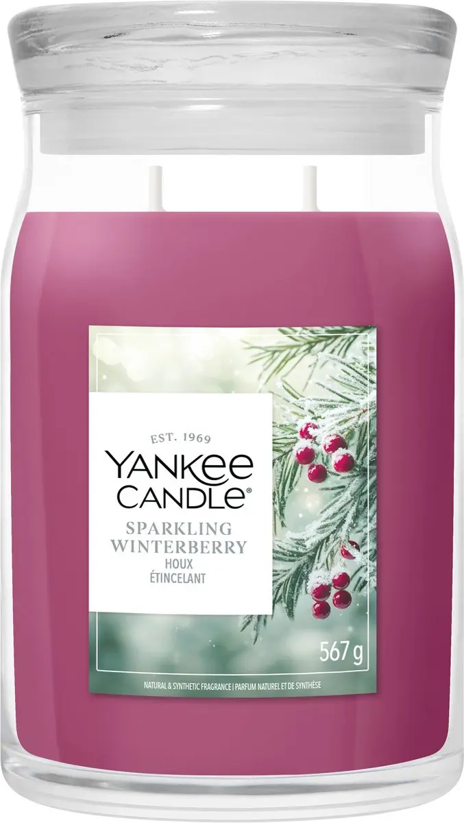 Yankee Candle Sparkling Winterberry Geurkaars 567g