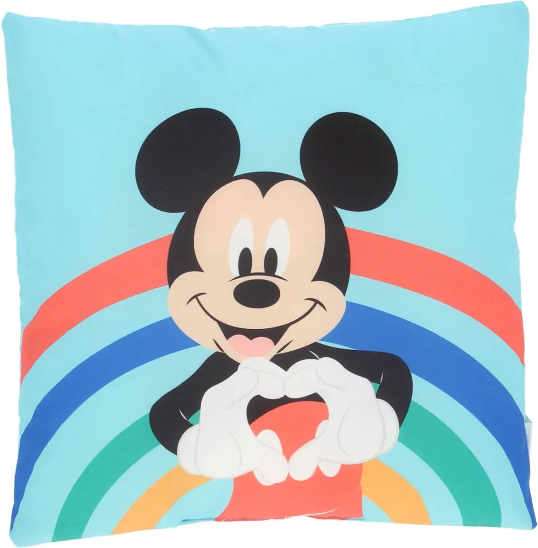 Disney Mickey Mouse Junior Kussen 40x40cm Groen - afbeelding 3 van 6