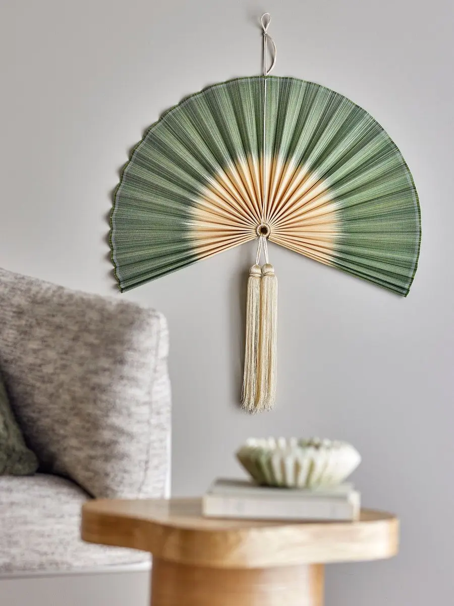 Bloomingville Jaime Wanddecoratie Bamboe Groen - afbeelding 4 van 5
