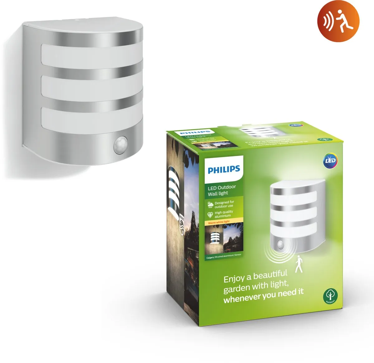Philips Calgary Buitenwandlamp Sensor