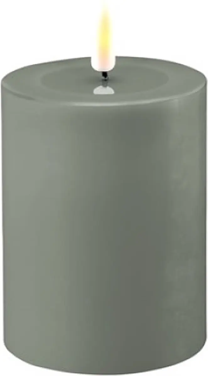 Deluxe Homeart LED Stompkaars Salie Groen 7,5x10cm