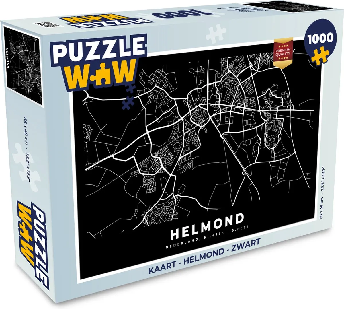 PuzzleWow Legpuzzel Helmond 1000 Stuks