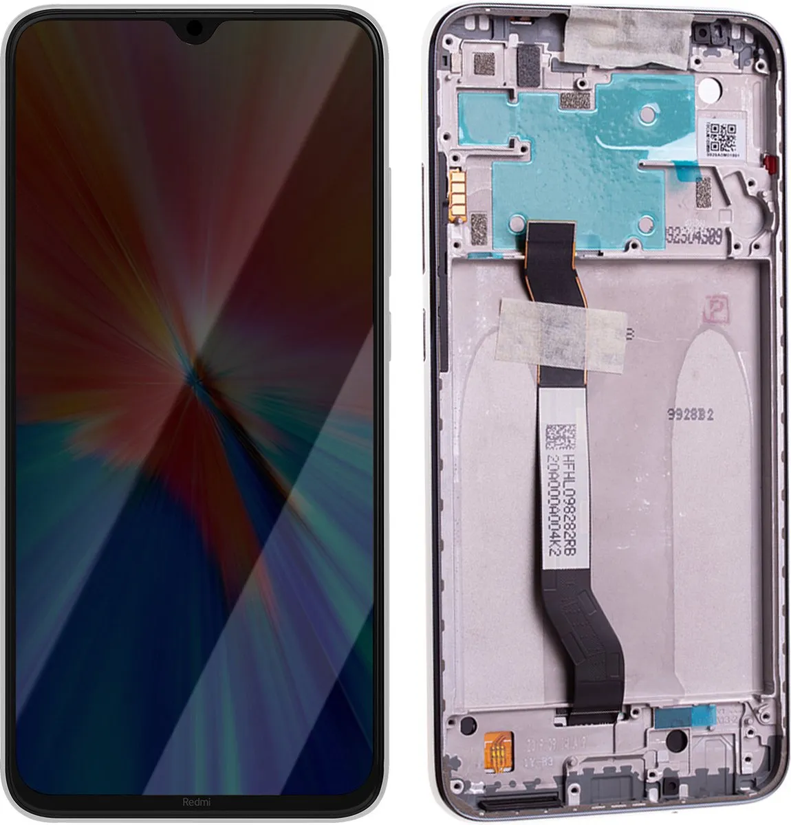 Xiaomi Redmi Note 8 Scherm + Kader - Wit