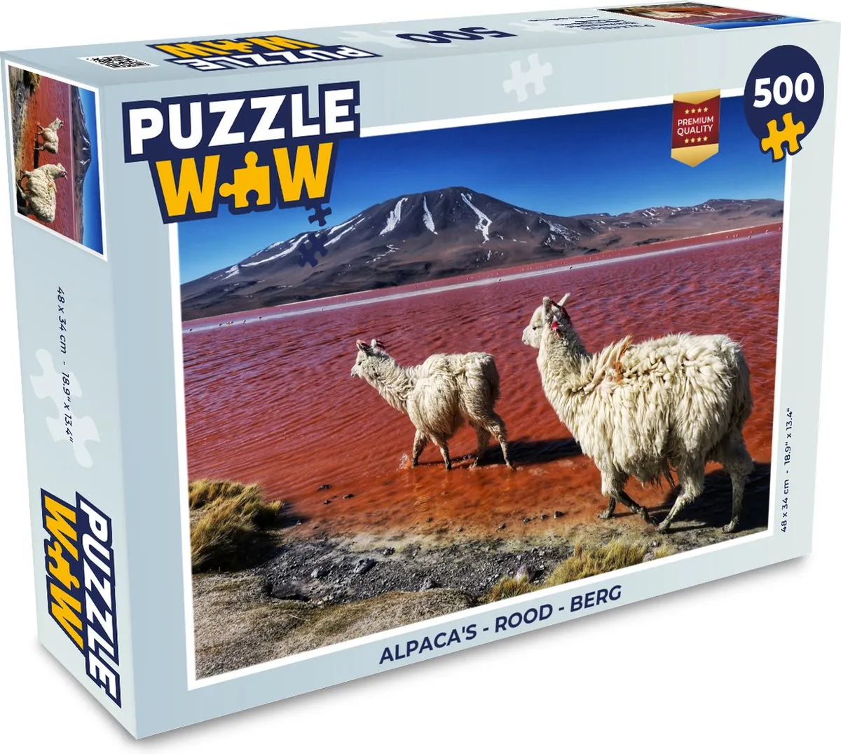 PuzzleWow Alpaca's Legpuzzel 500 Stuks