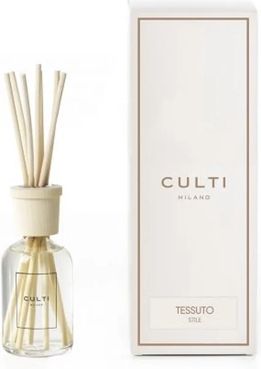 Culti Stile Classic Tessuto Geurstokjes 250ml - Wit - afbeelding 3 van 4