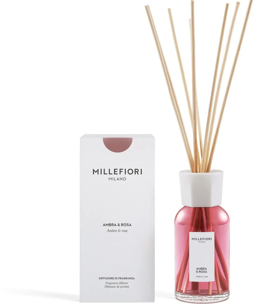 Millefiori Milano Geurstokjes 250ml Ambra & Rosa - afbeelding 2 van 4