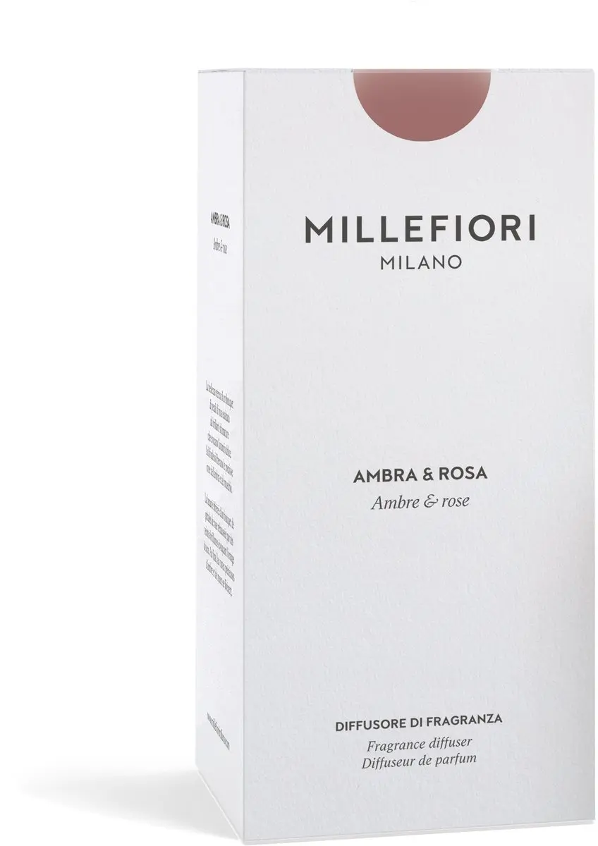 Millefiori Milano Geurstokjes 250ml Ambra & Rosa - afbeelding 3 van 4
