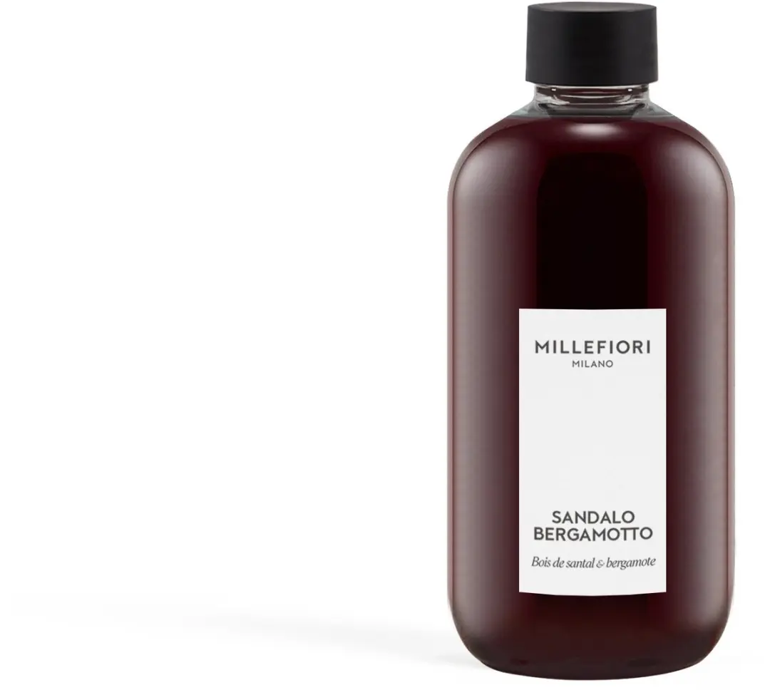Millefiori Milano Navulling Geurstokjes 250ml Sandalo Bergamotto