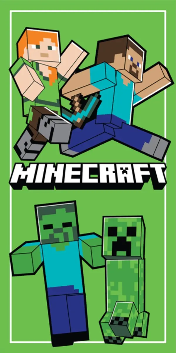 Minecraft handdoek Running 70 x 140 cm