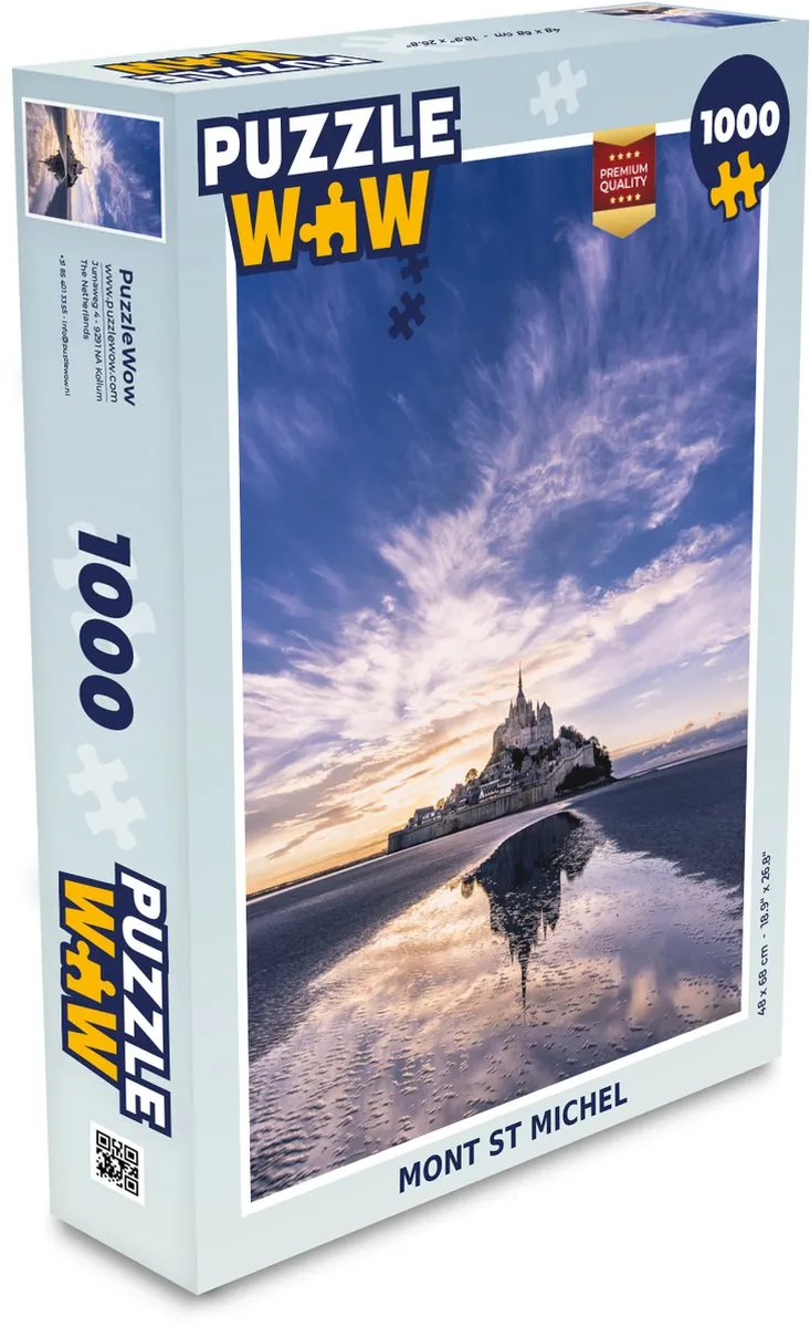 PuzzleWow Mont St Michel Legpuzzel 1000 Stuks