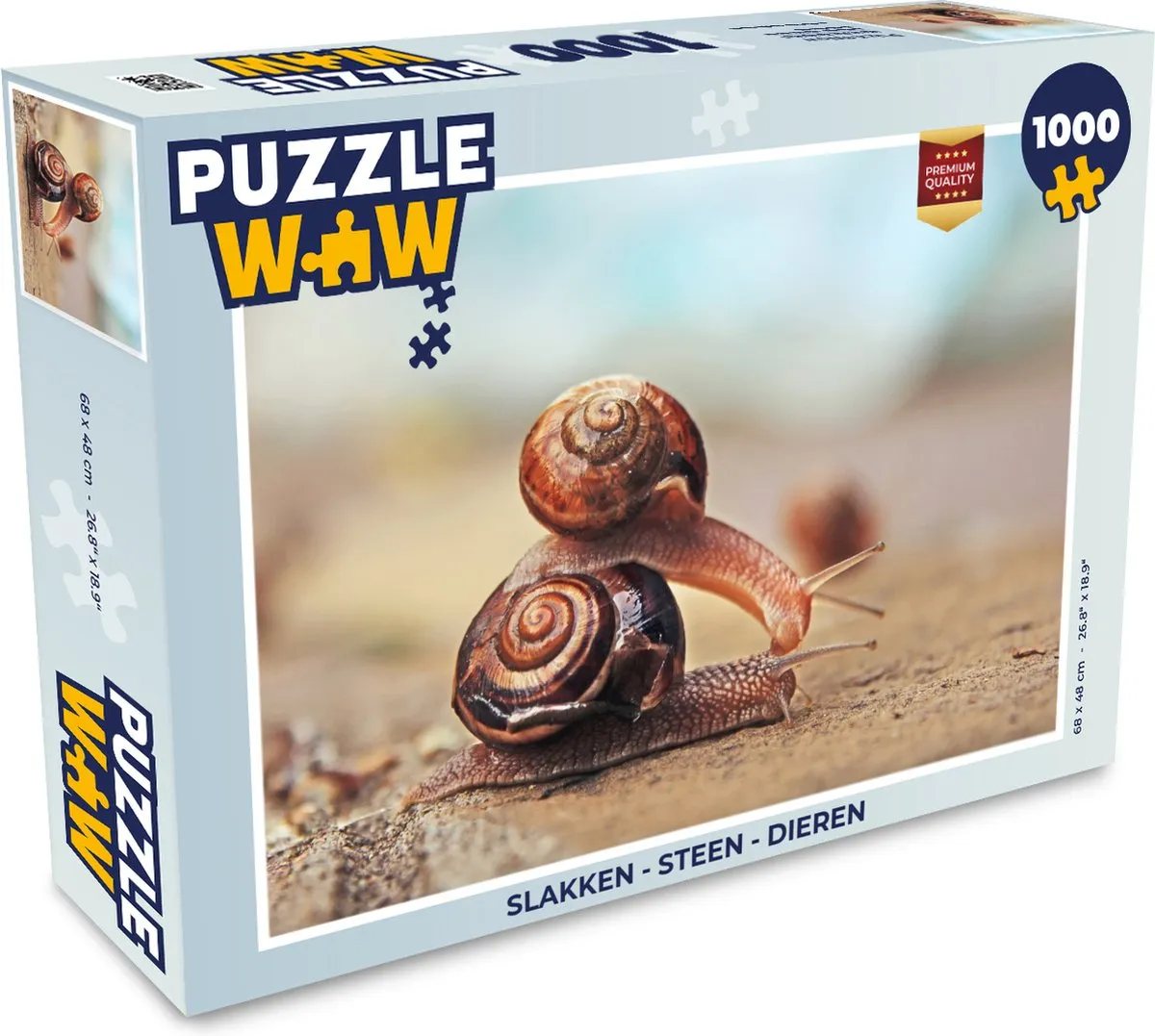 PuzzleWow Slakken Legpuzzel 1000 Stuks