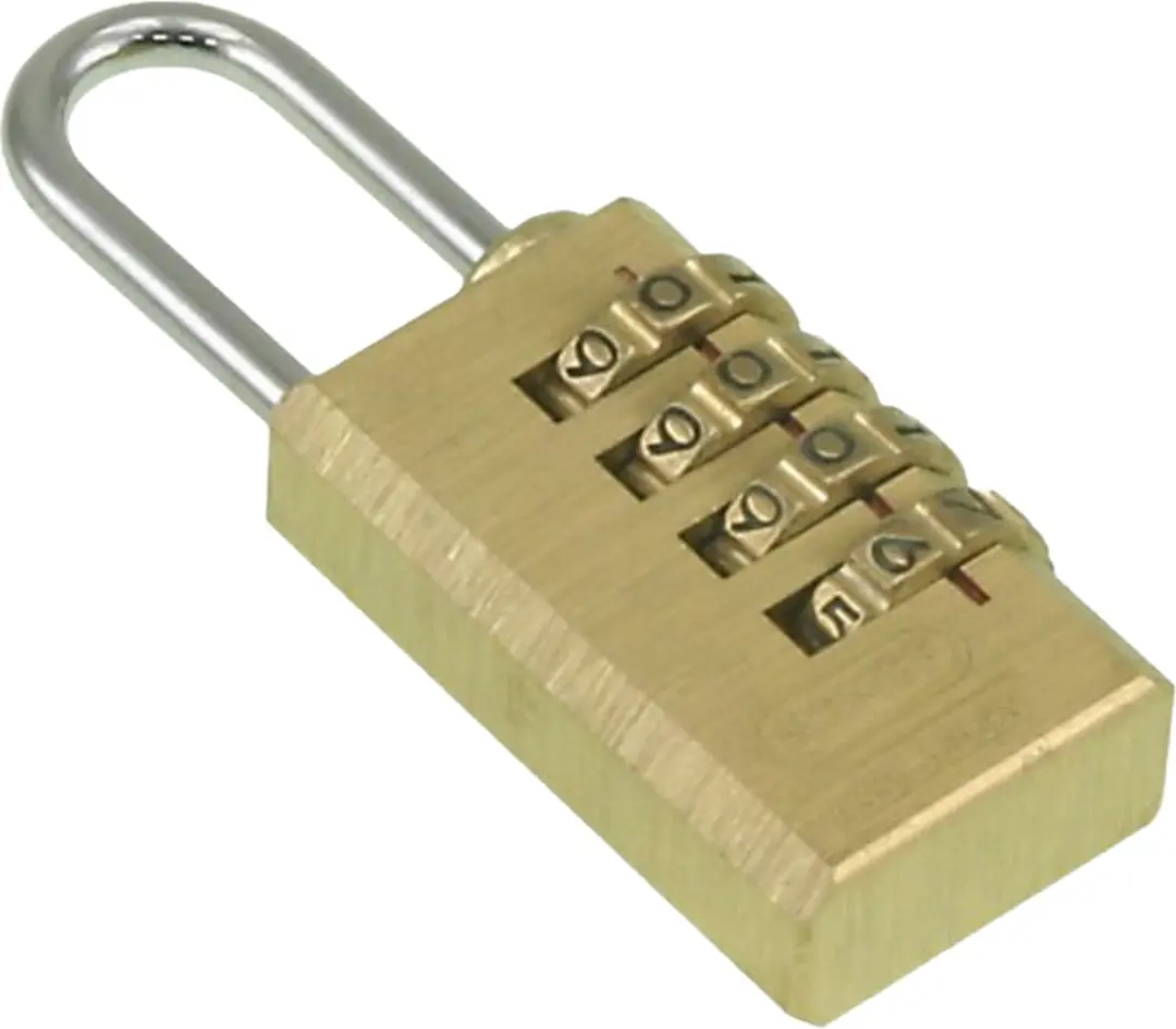 Nemef Hangslot Combinatie 22mm Messing