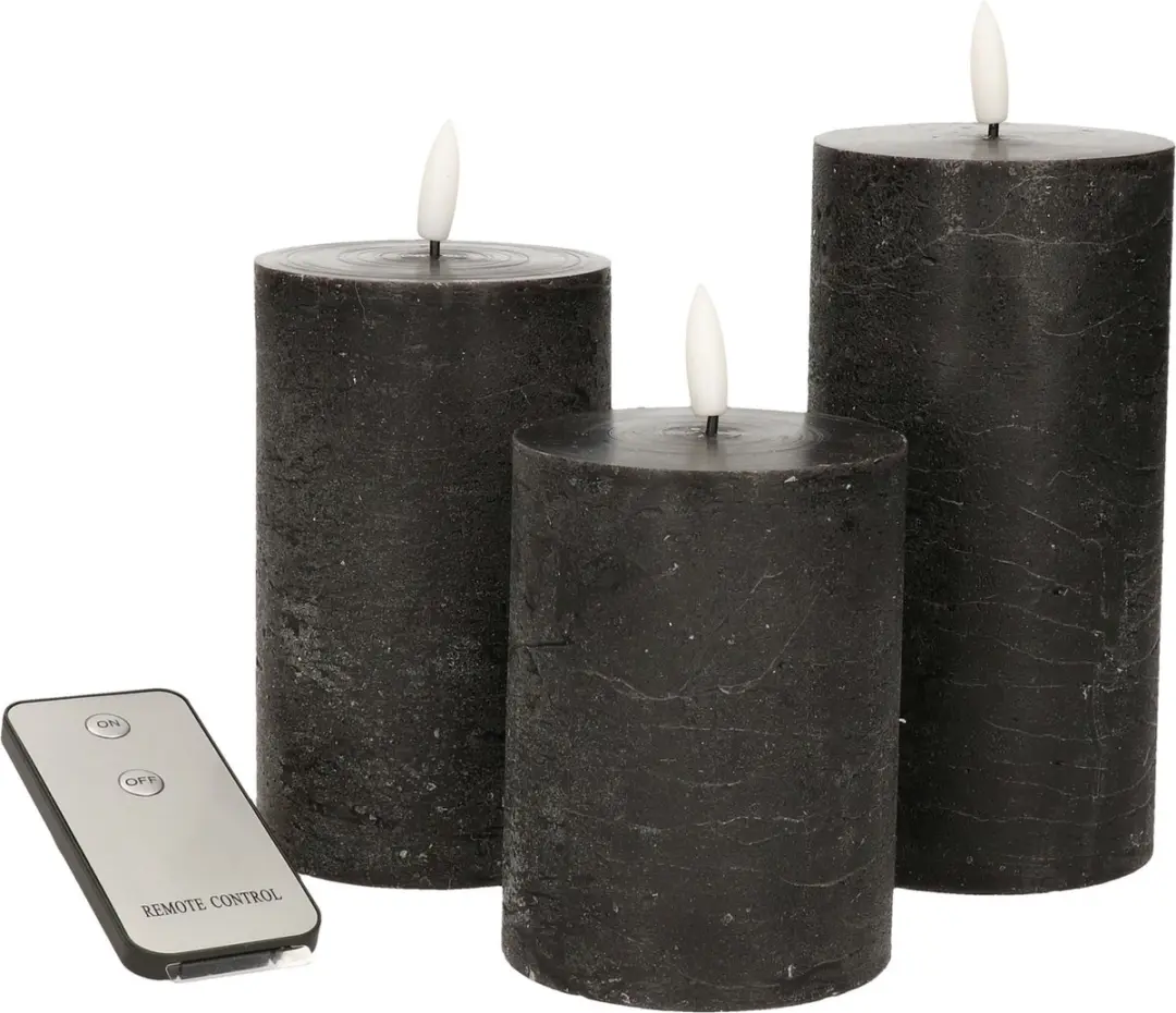 Anna's Collection LED Stompkaarsen met afstandsbediening