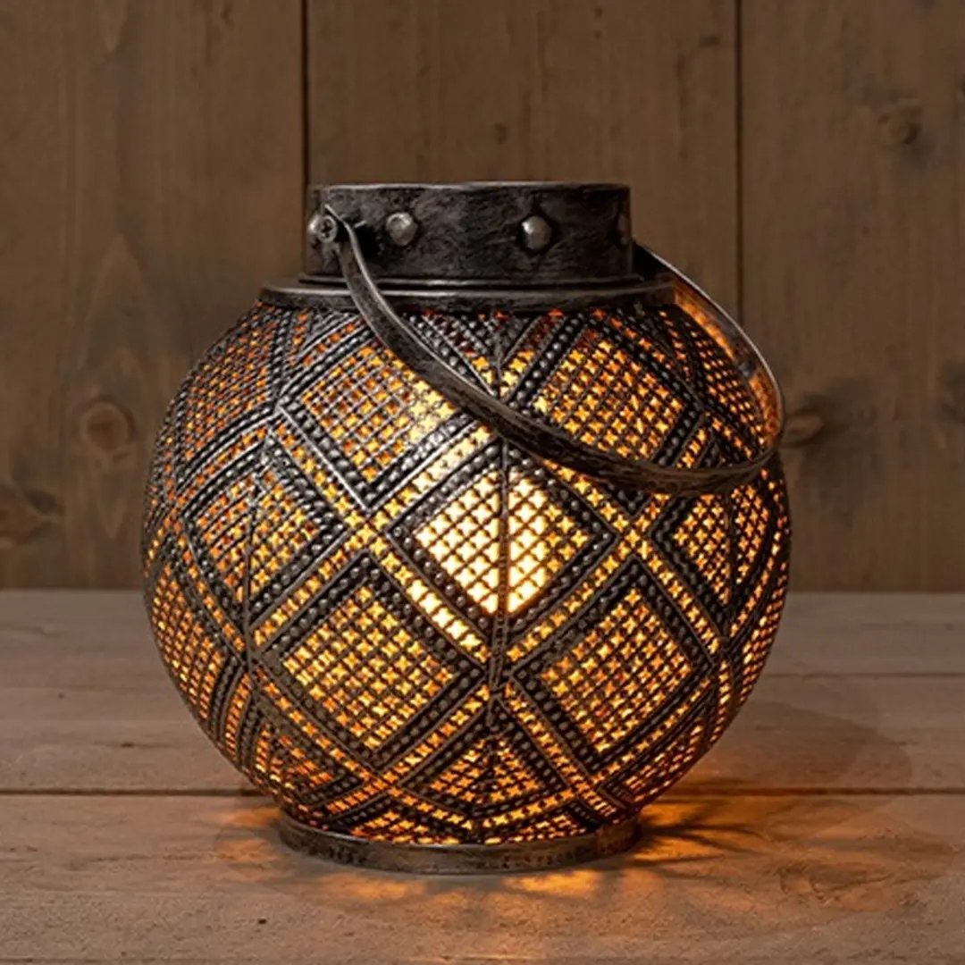 Anna's collection Solar lantaarn met vlam effect