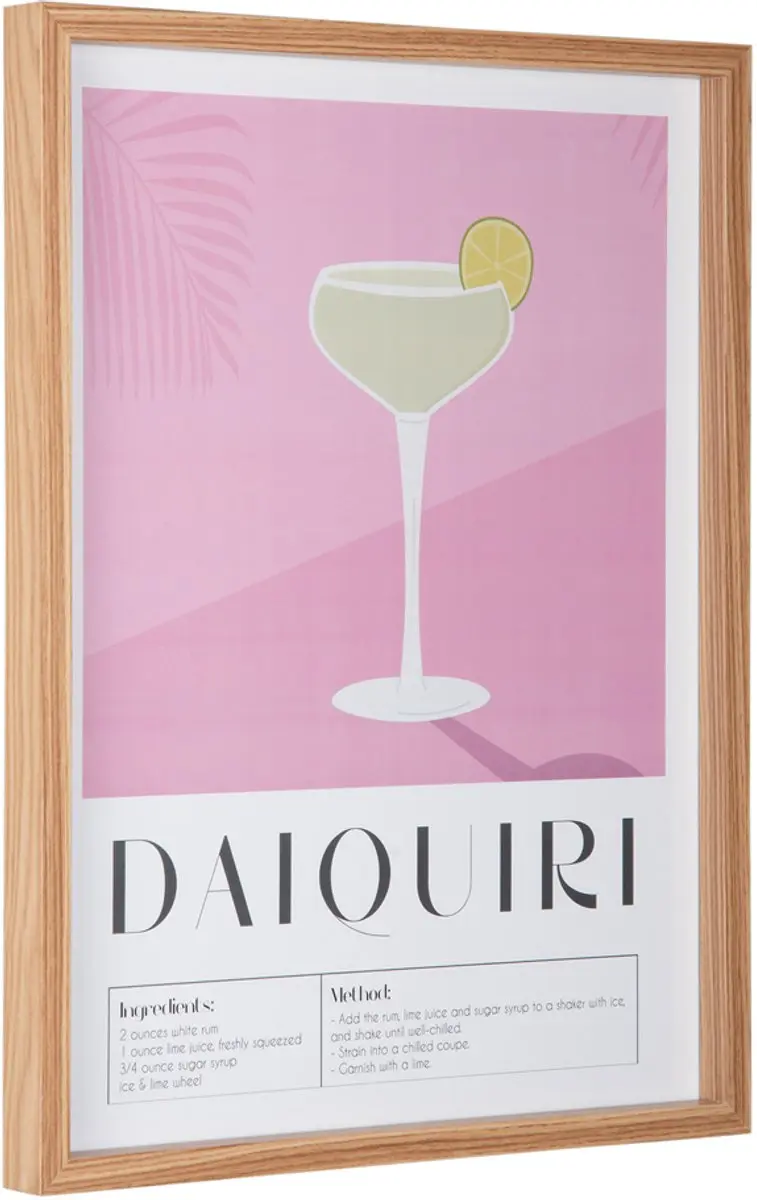 Present Time Wall Art Daiquiri - Roze - afbeelding 3 van 4