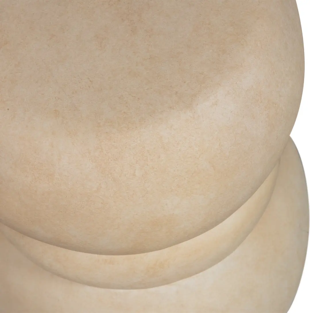 WOOOD Yvo Bijzettafel Betonlook - Naturel - 37x35cm - afbeelding 6 van 6